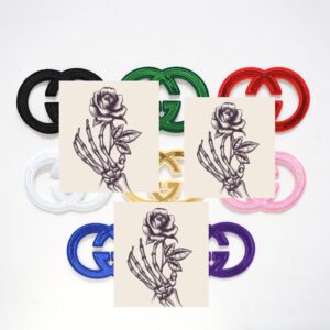 GG bling designer brand boujee patches